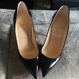 Christian Louboutin so Kate black patent heels 35